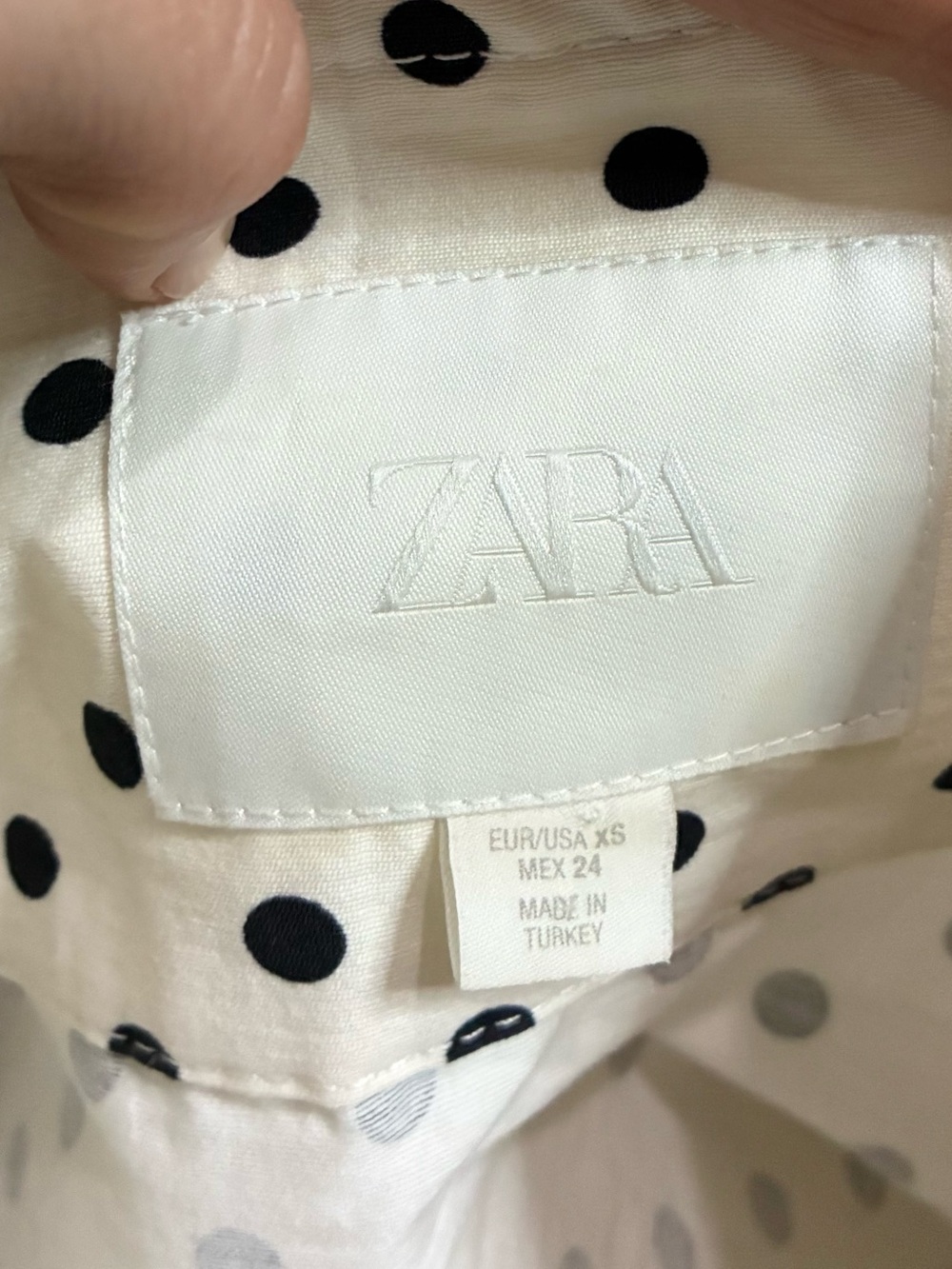 Zara Polkadot High Neck Jacket - Picture 13 of 14